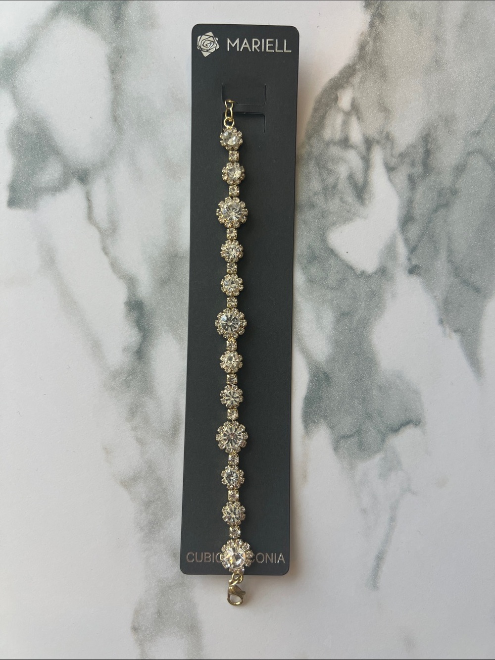 Mariell CZ bracelet 3228B-CR-G